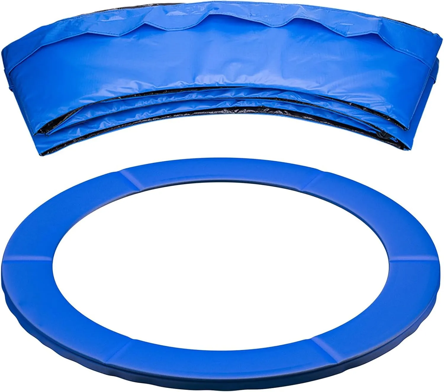 AOYEBO PVC/PE Trampoline Safety Pad 6-14FT - Tear-Resistant Edges & Foam-Lined Sides (Replacement Mat, All-Weather Frame Cover)​​
