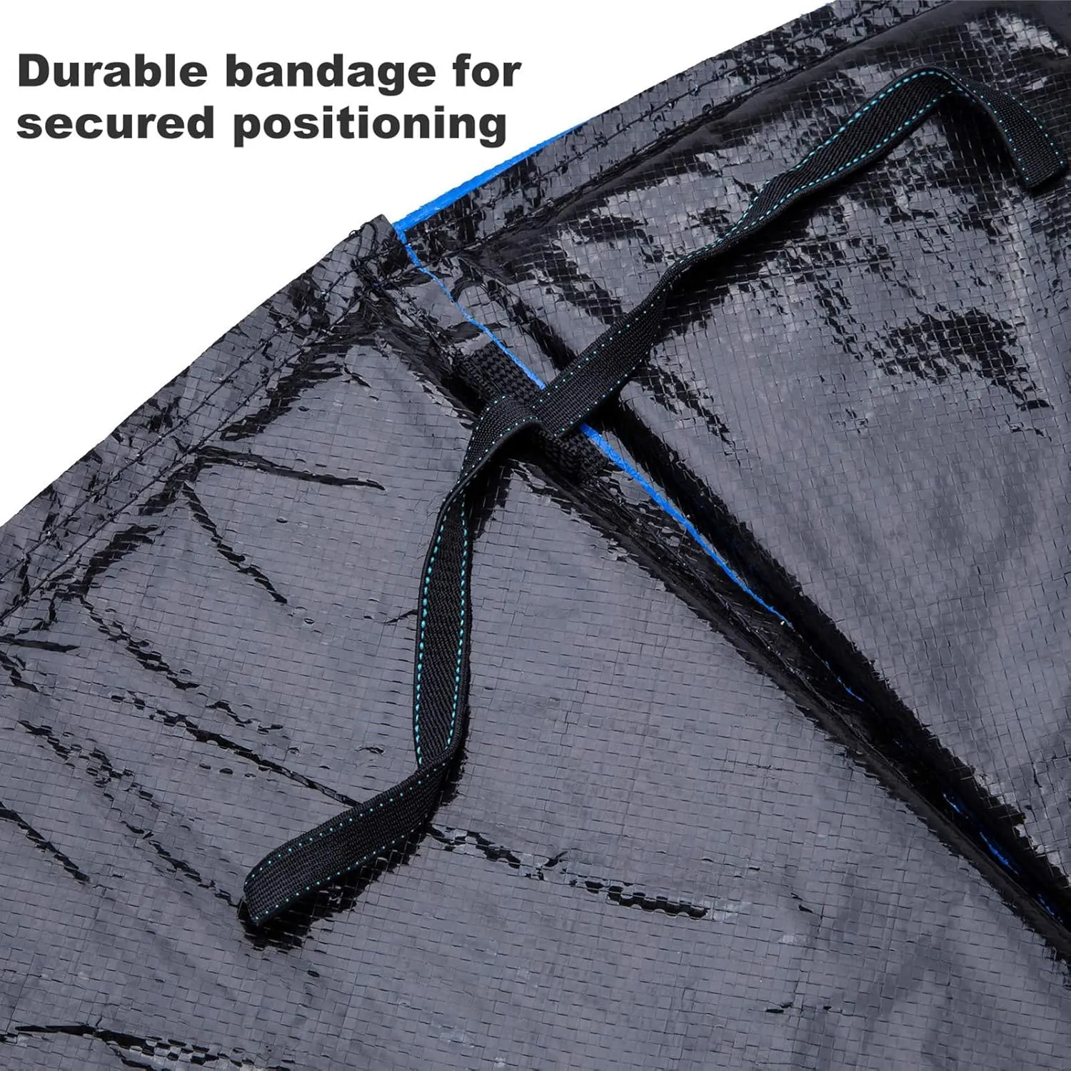 AOYEBO PVC/PE Trampoline Safety Pad 6-14FT - Tear-Resistant Edges & Foam-Lined Sides (Replacement Mat, All-Weather Frame Cover)​​
