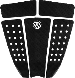AQUBONA 5 Piece EVA Surfboard Deck Traction Pads for Stomp Skimboards, Surf Boards, Funboard, Fish Board/Aqua Blue Gray Black