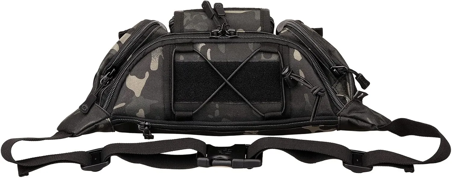 ArcEnCiel Tactical Fanny Pack for Men Waist Bag Hip Belt Outdoor Hiking Fishing Bumbag with Patch
