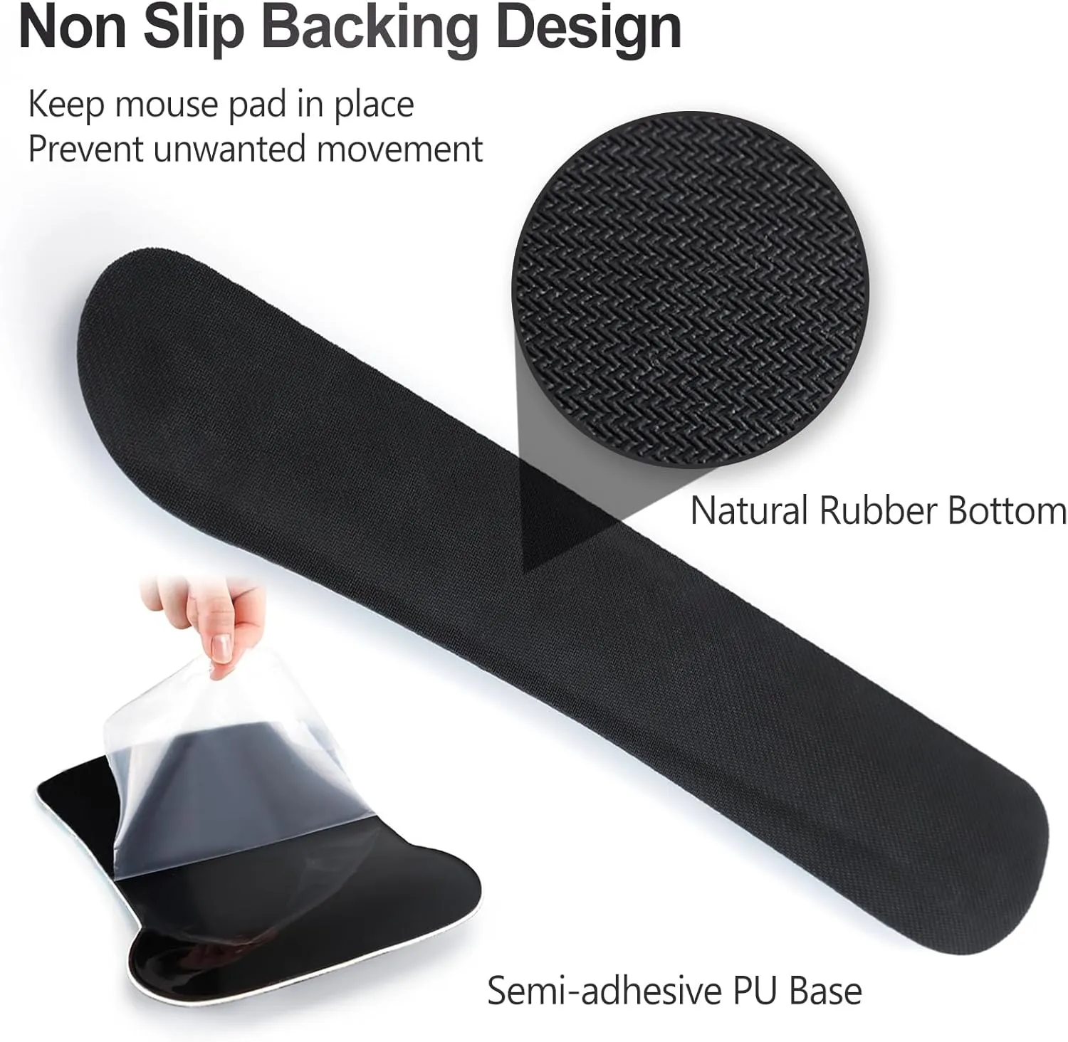 ARTSO Mouse Pad Wrist Support and Keyboard Wrist Rest, Ergonomic Memory Foam Mousepad Non-Slip Easy Typing and Pain Relief for Gaming, Computer, Office, Laptop, Flowers Plants