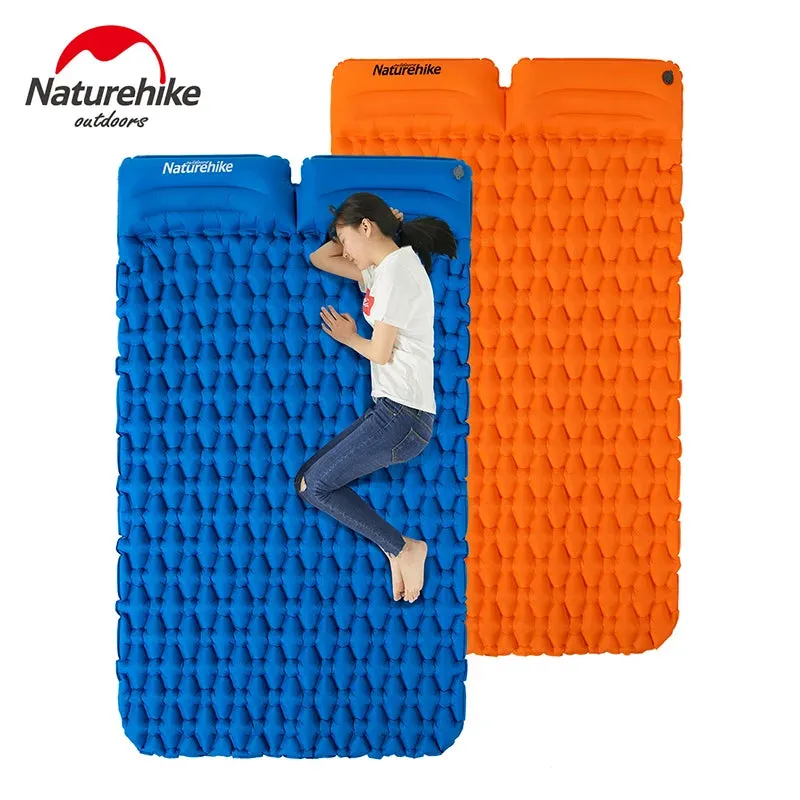 Authentic Naturehike Backpacking Sleeping Pad - Durable Inflatable Camping Mat with Insulation and Carrying Bag
