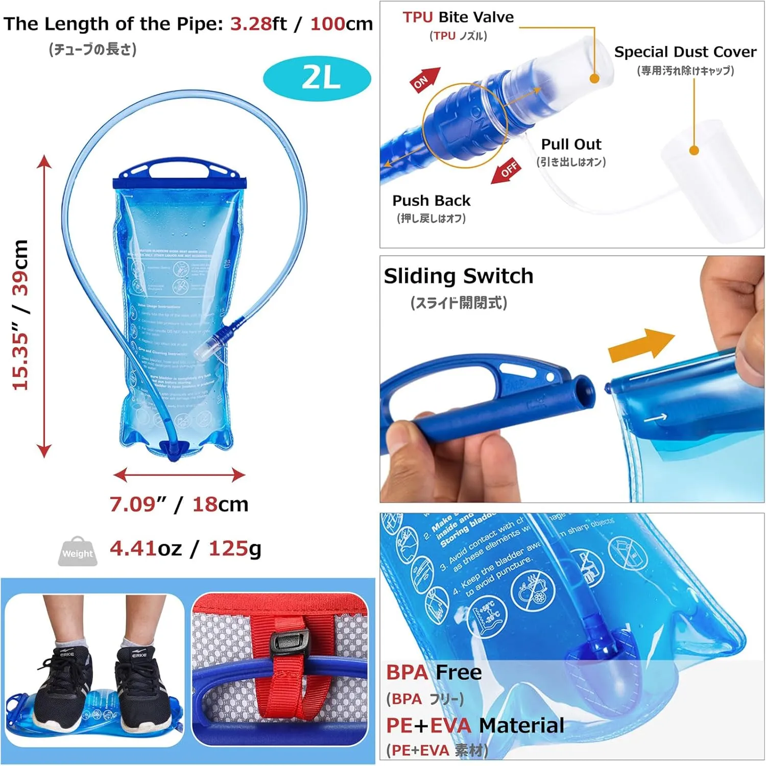 Azarxis Hiking Hydration Pack Running Backpack Daypack Vest with 5L Water Bladder for Women Men Cycling Biking Trail Race