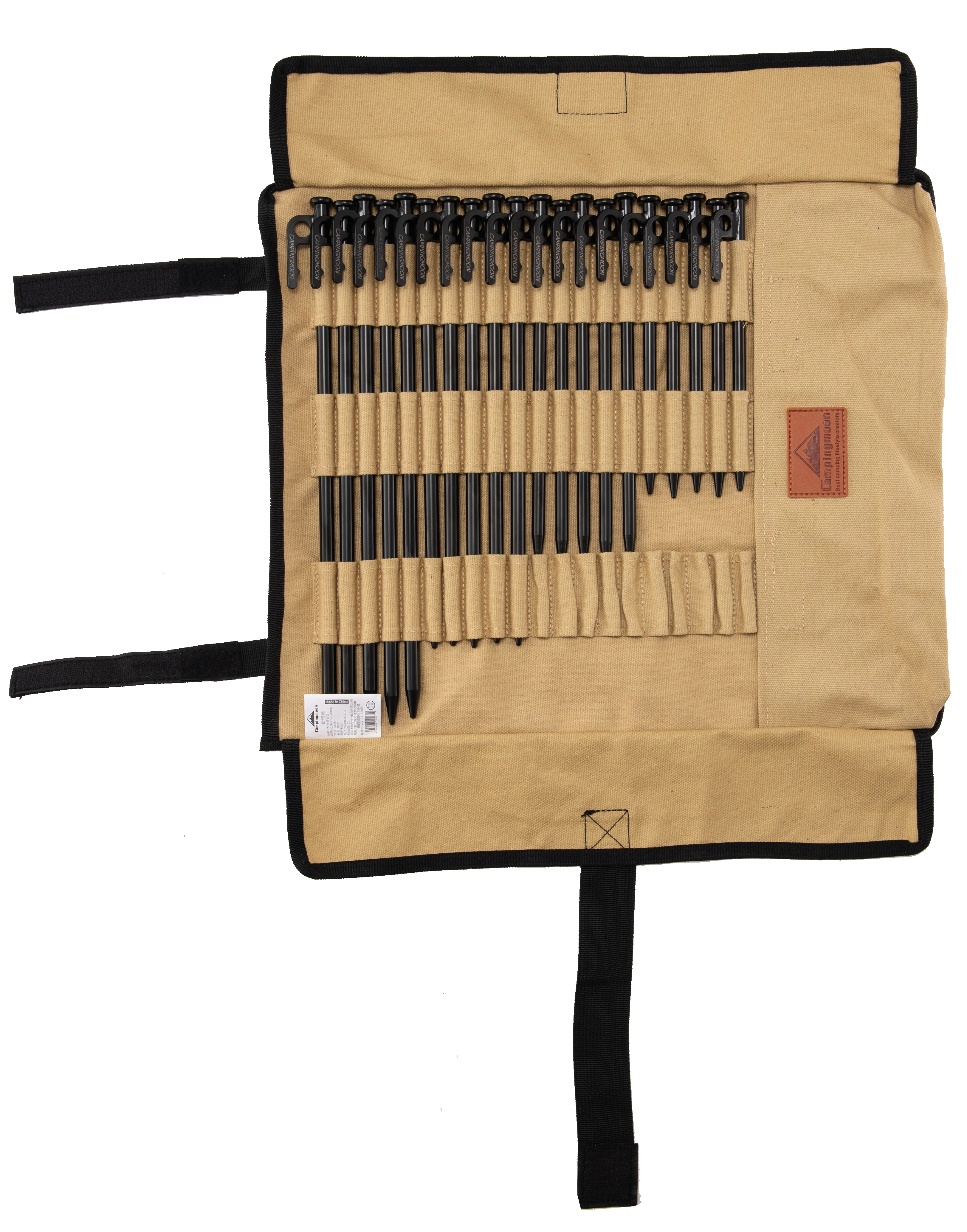 B-150C 13.8-inch Bottom Waterproof Outdoor Camping Tent Stakes Hammer Multi-Container Storage Bag