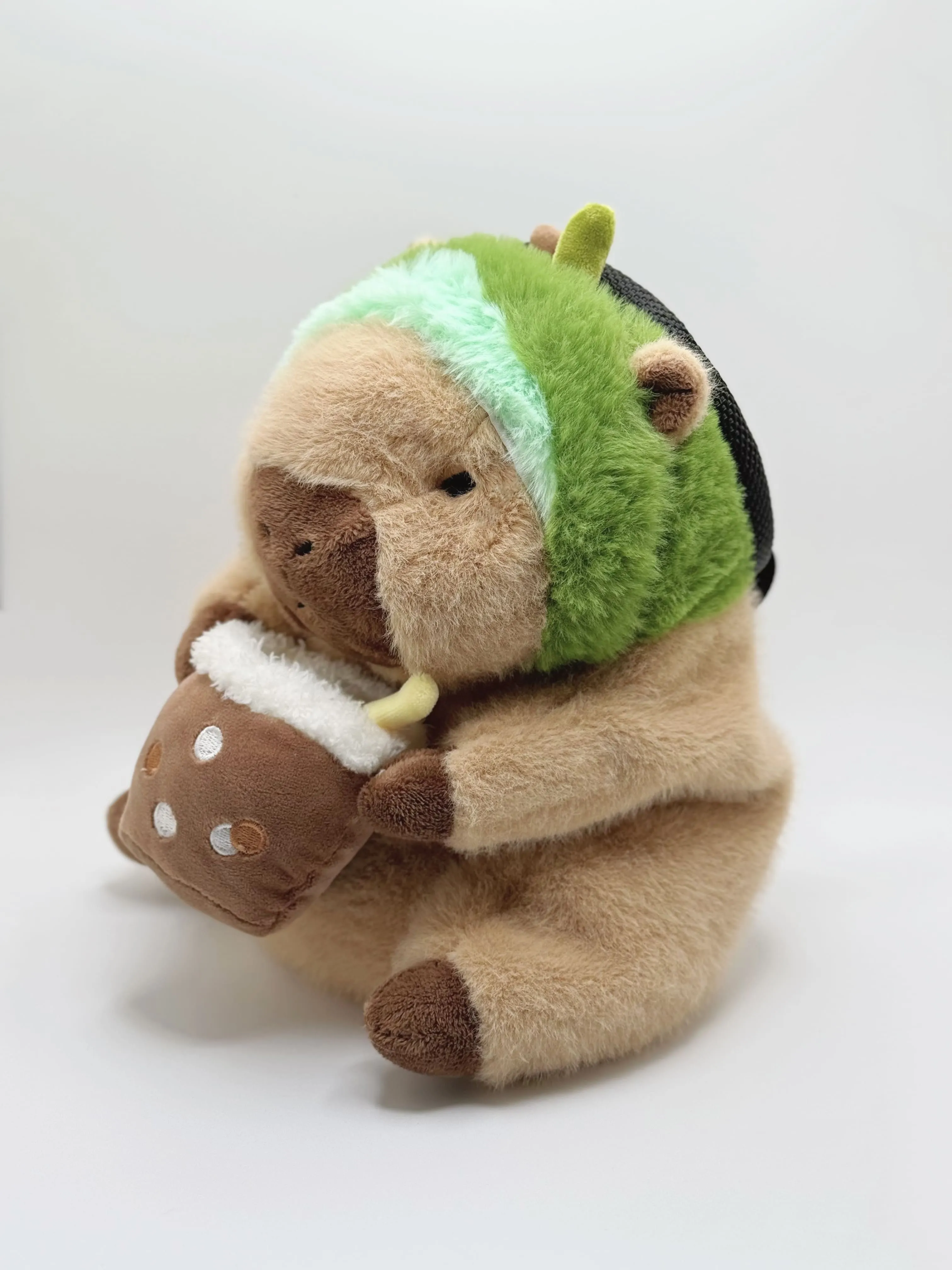 Baby Capybara with Avocado Boba Chalk Bag
