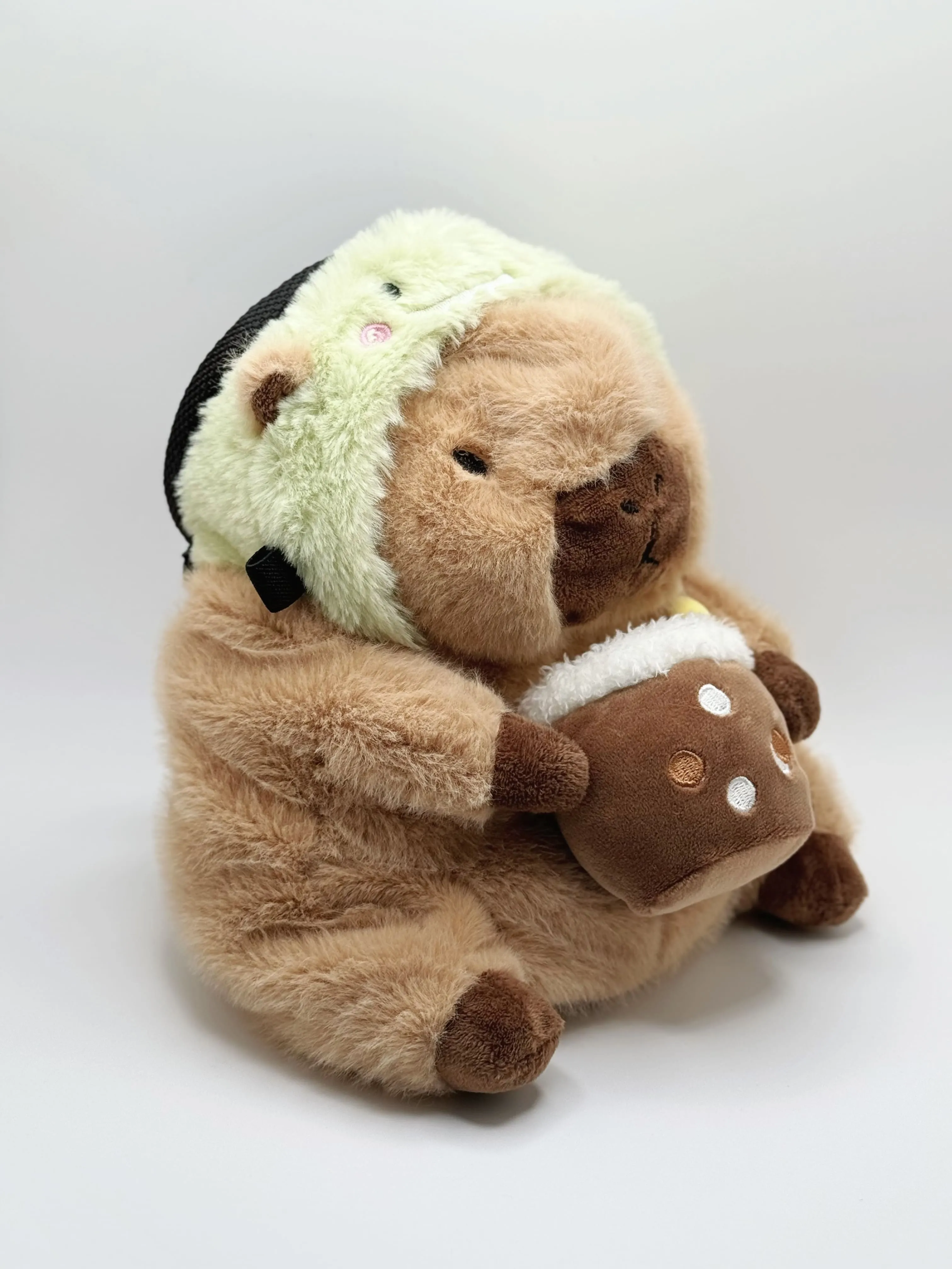 Baby Capybara with Dinosaur Boba Chalk Bag