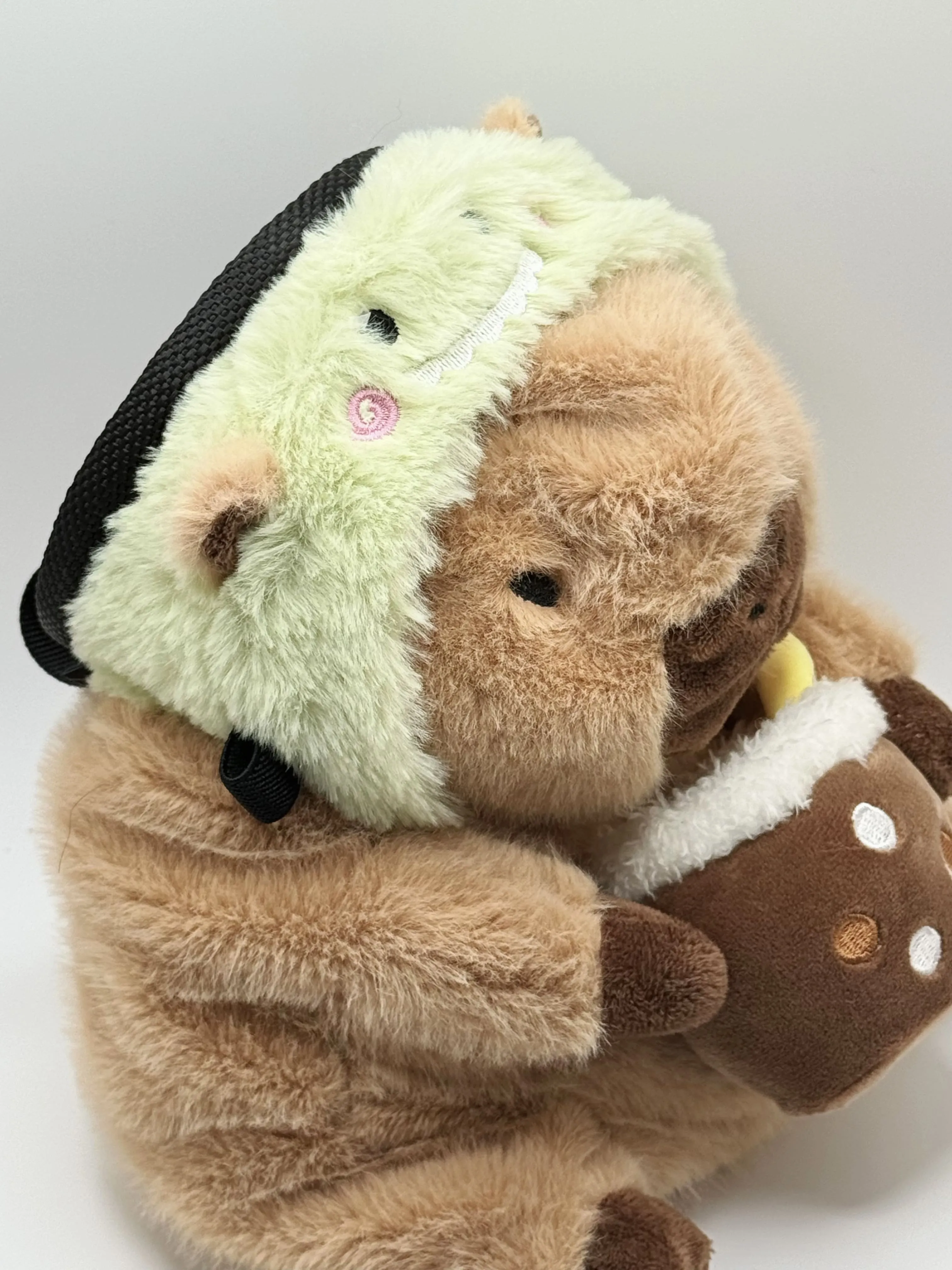 Baby Capybara with Dinosaur Boba Chalk Bag