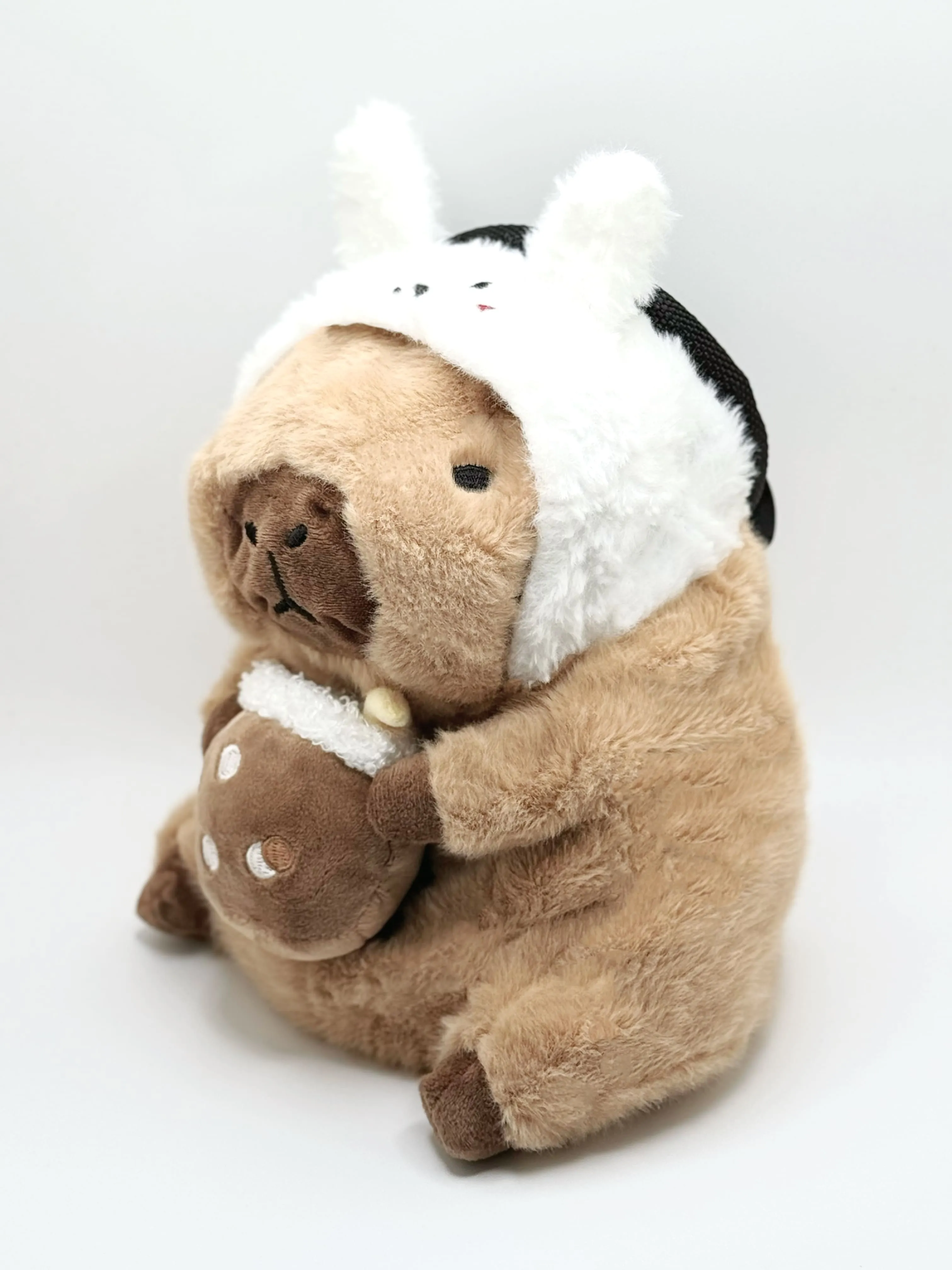 Baby Capybara with Rabbit Boba Chalk Bag