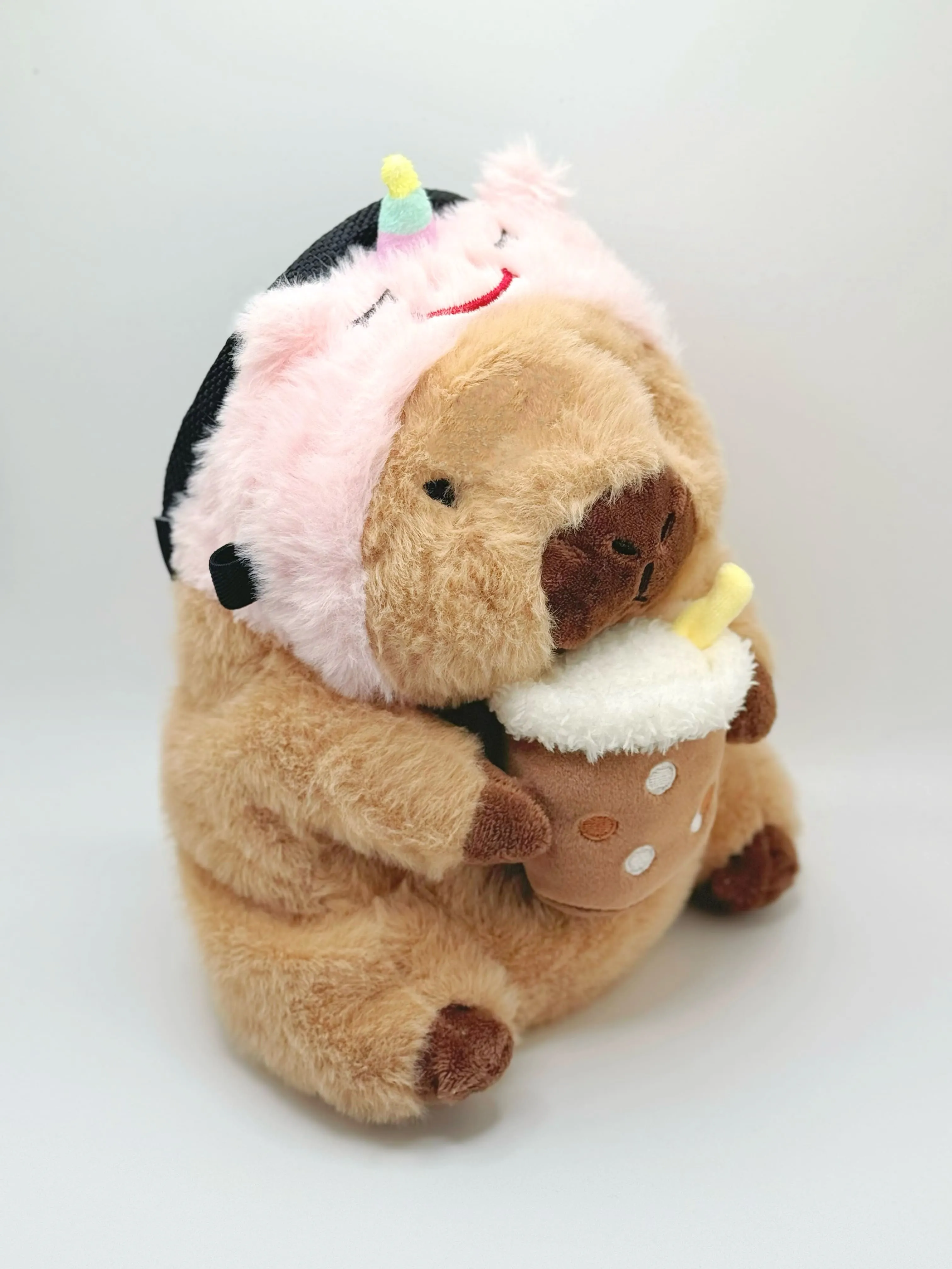 Baby Capybara with Unicorn Boba Chalk Bag