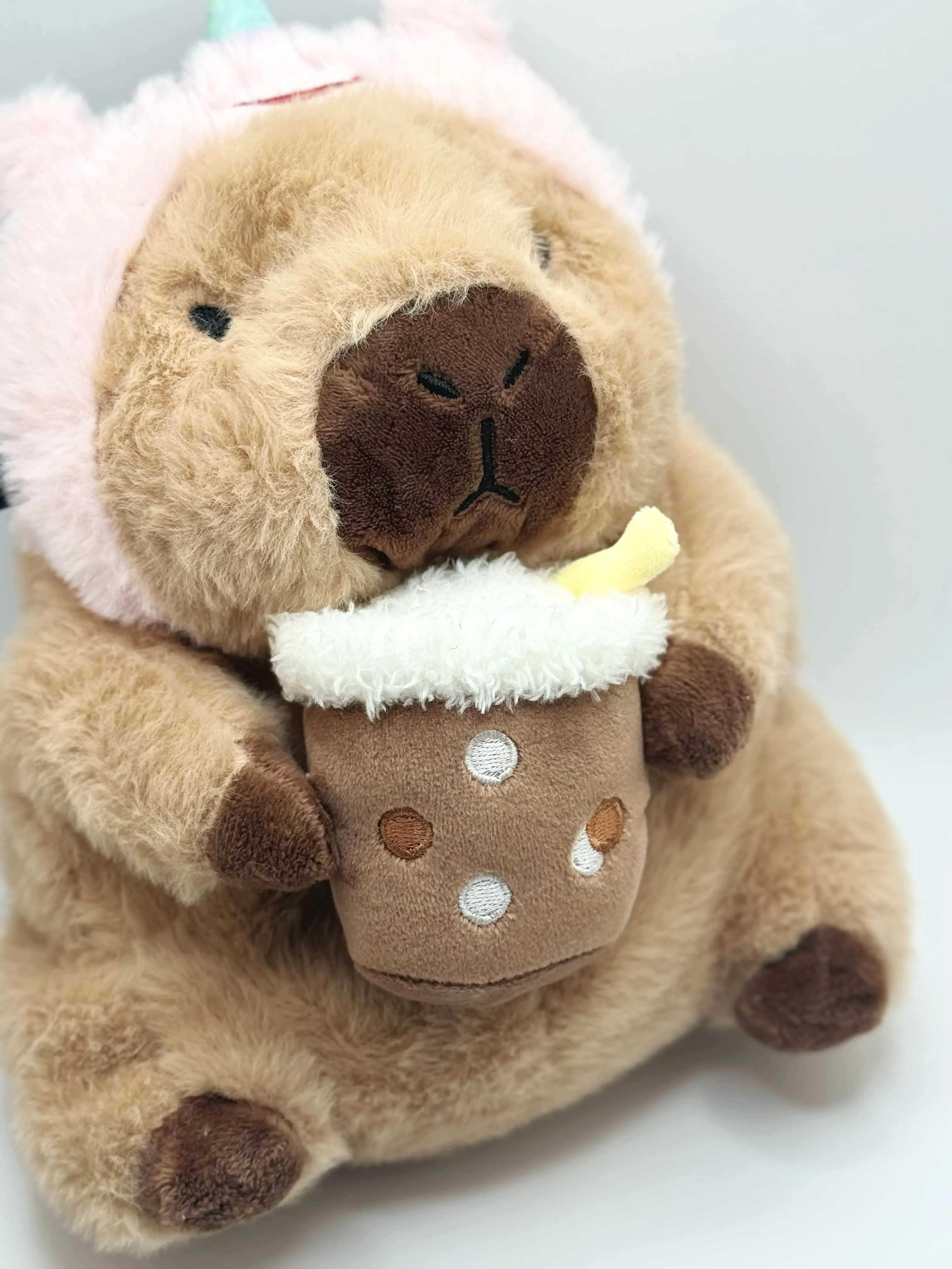 Baby Capybara with Unicorn Boba Chalk Bag
