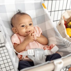 Baby Shopping Cart Hammock - Buffalo Check Pattern