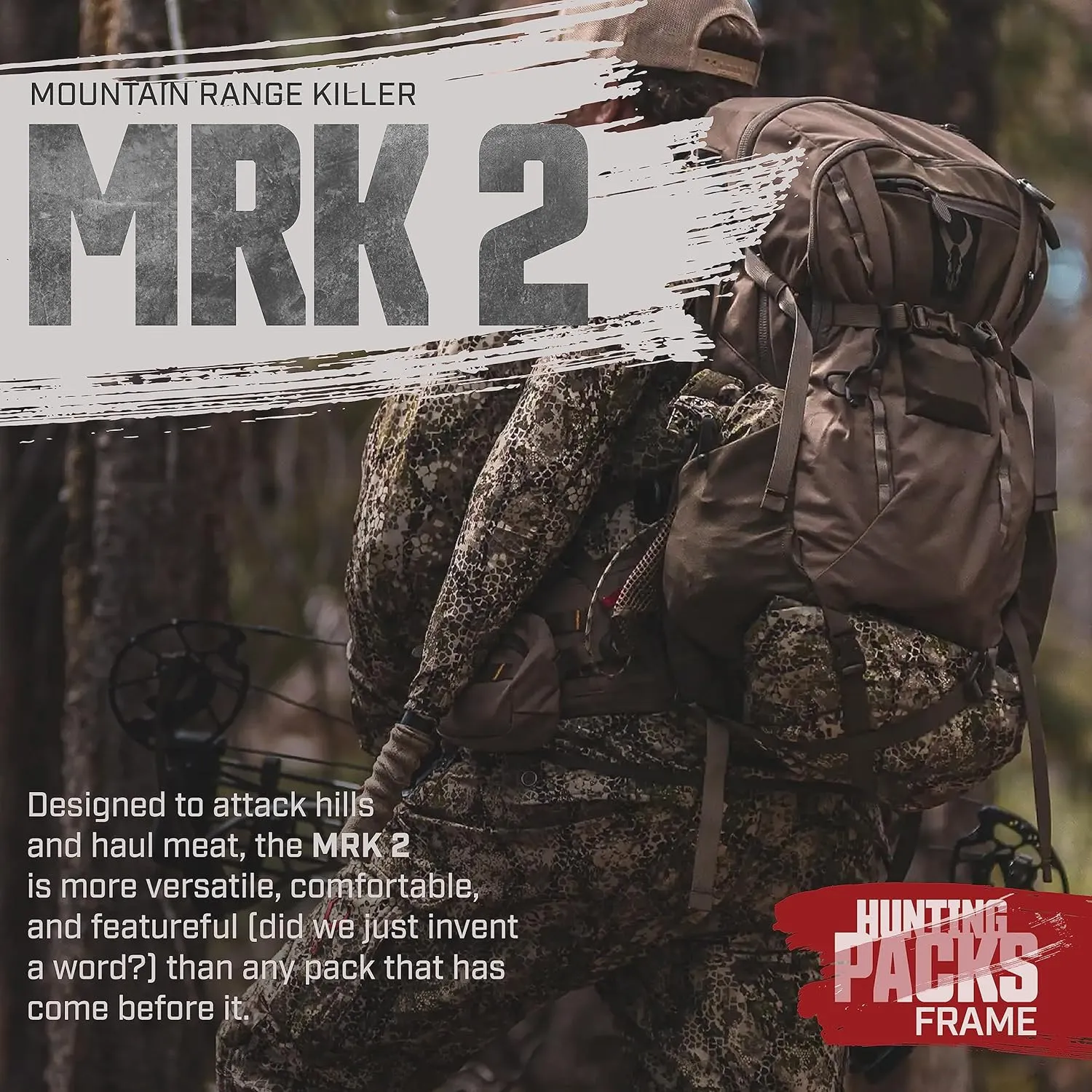 Badlands MRK 2 Pack | Super Durable Hunting Pack for Meat-Hauling in Tough Conditions, Approach, One Size