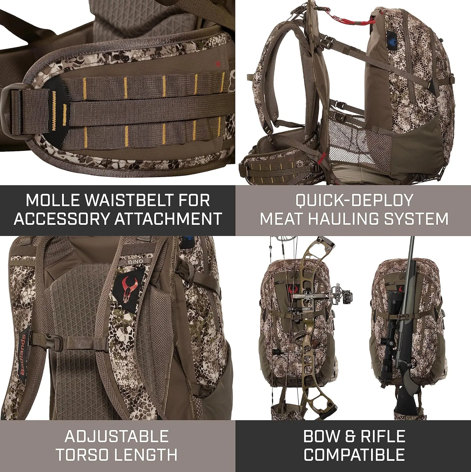 Badlands MRK 2 Pack | Super Durable Hunting Pack for Meat-Hauling in Tough Conditions, Approach, One Size