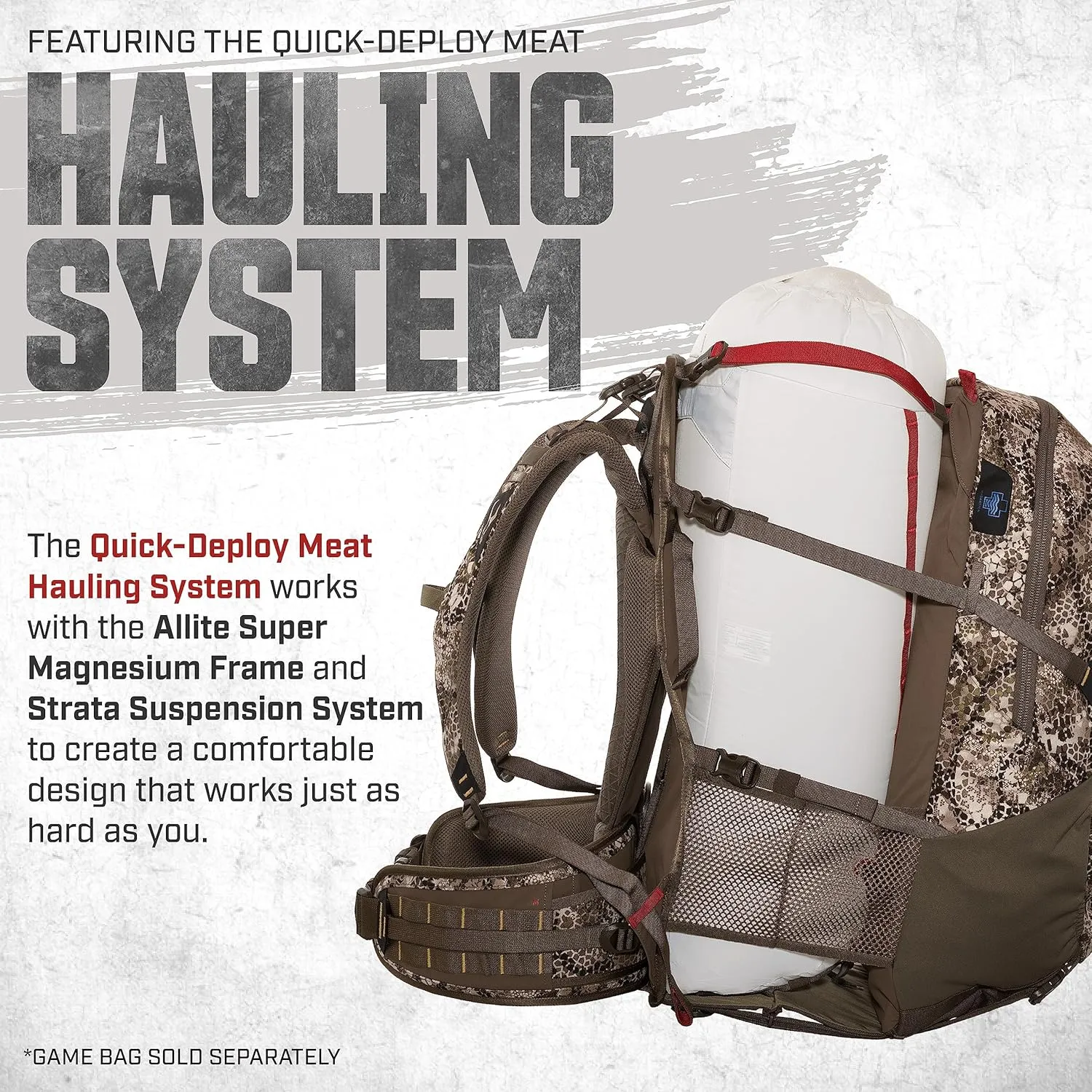 Badlands MRK 2 Pack | Super Durable Hunting Pack for Meat-Hauling in Tough Conditions, Approach, One Size