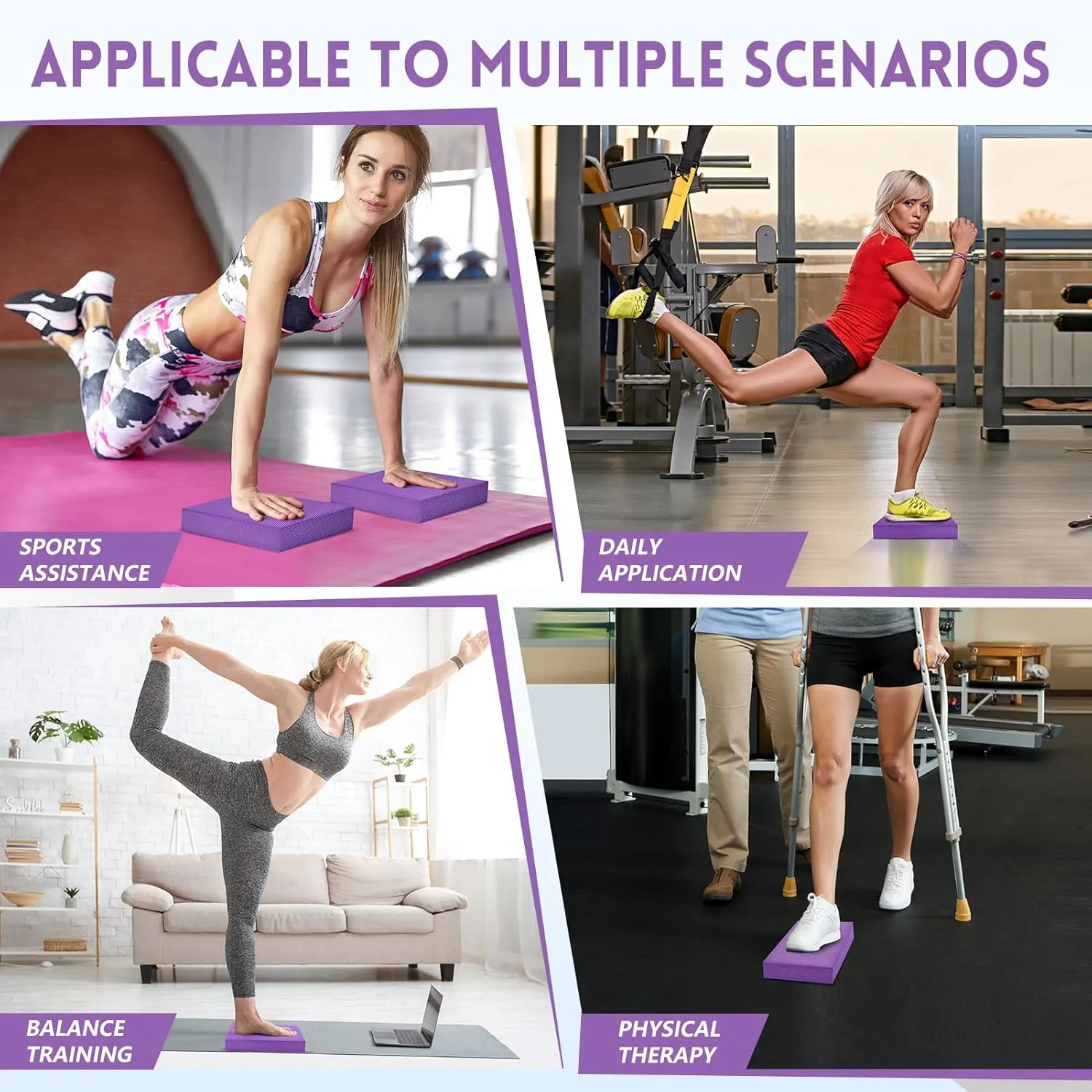 Balance Foam Pad, Balance Pads for Physical Therapy, Non-Slip Exercise Balance Board for Balance Workouts, Knee & Ankle Exercise, Core Balance and Strength Stability Training
