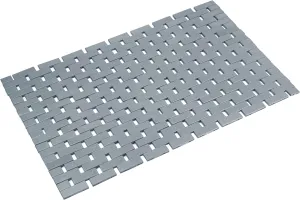 Bambo Bath Mat Bathroom Rugs Floor Wood Shower Bathtub Waterproof Non Slip Accessories 16x24 Inch Easy to Clean, Grey,1 pc