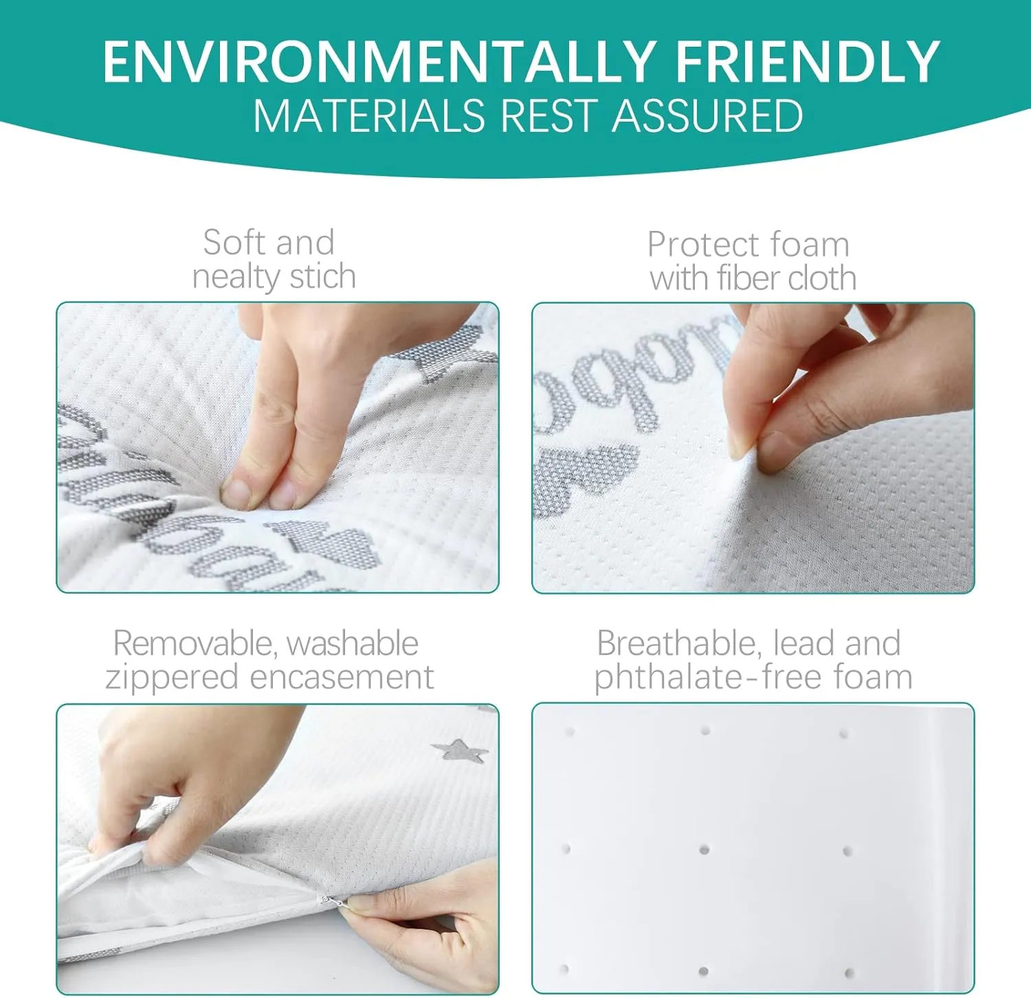 Bassinet Mattress Pad 18" x 30" x 0.8" Compatible with Halo Bassinest Swivel, Flex, Glide, Premiere & Luxe Series Sleeper, Waterproof Breathable Soft Baby Foam with Removable Zippered Cover