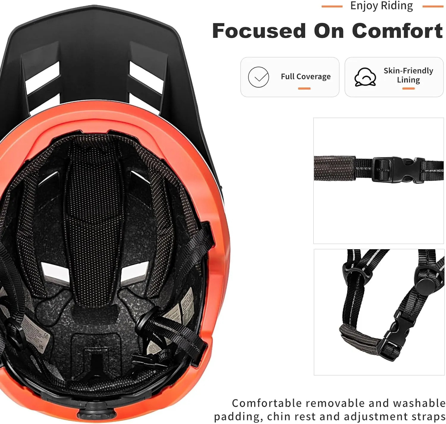 BATFOX Bike Helmet,Mountain Bike Helmet Helmets for Men Women Adults Youth