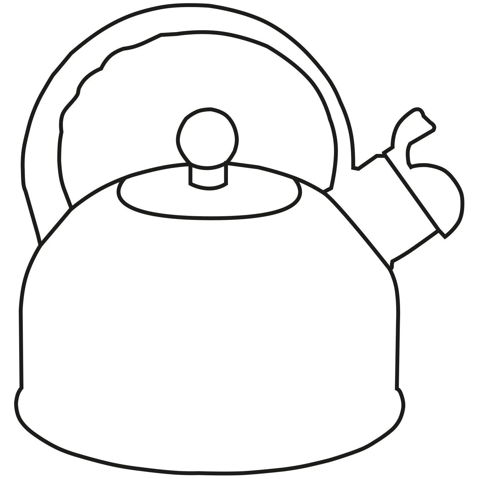 Bathurst black stainless steel whistling kettle (2.2L) 1143b