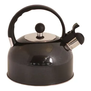 Bathurst black stainless steel whistling kettle (2.2L) 1143b