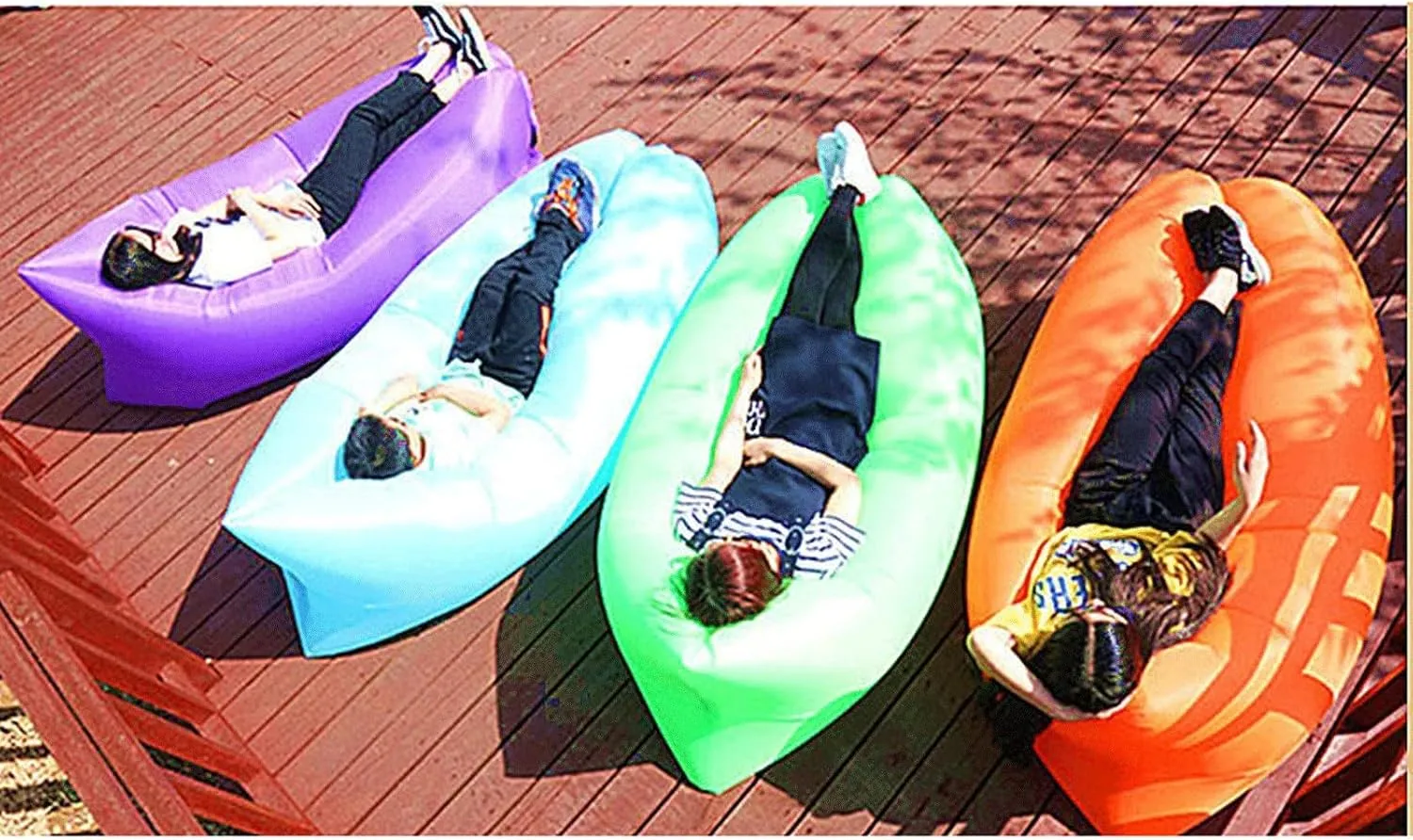 Bean Bag Beach Camping Inflatable Sunlounger Sleeping Bag Lazy Ultra Light Air Bed Quick Folding Inflatable Sofa Lounger Camping Equipmen