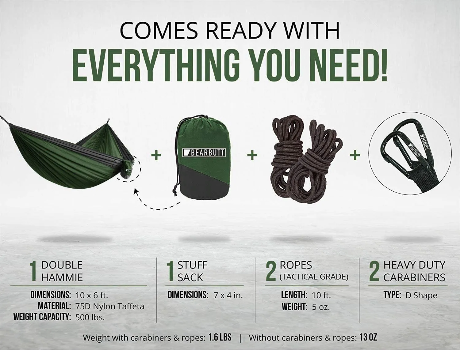 Bear Butt Camping Hammock 2 Person