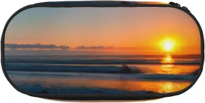 Beautiful Sunrise Ocean Print Simple rectangle Pen bag Storage case for Office supplies,cosmetics,toiletries