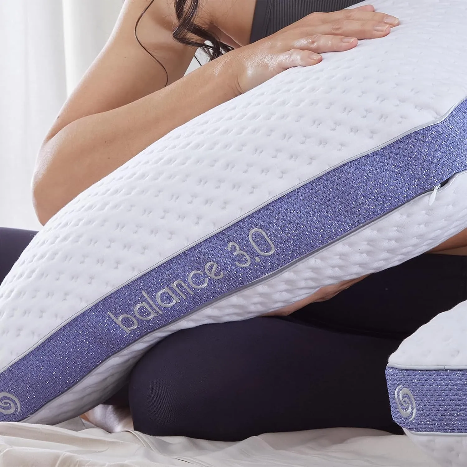Bedgear Balance Performance Pillow – 3.0 - Moisture Wicking Bed Pillow for All Sleep Positions - Medium Firmness Bed Pillow - Washable Removable Cover – 20" W x 26" L x 6.5" H
