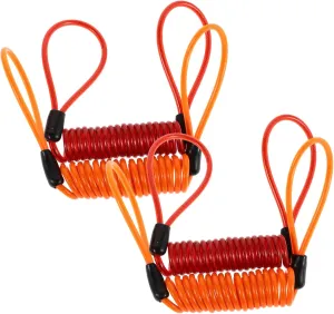 BESPORTBLE Multi-use Lock Reminder Cable 4pcs Plastic Coated Steel Cable for Bike Helmet and Travel Locks