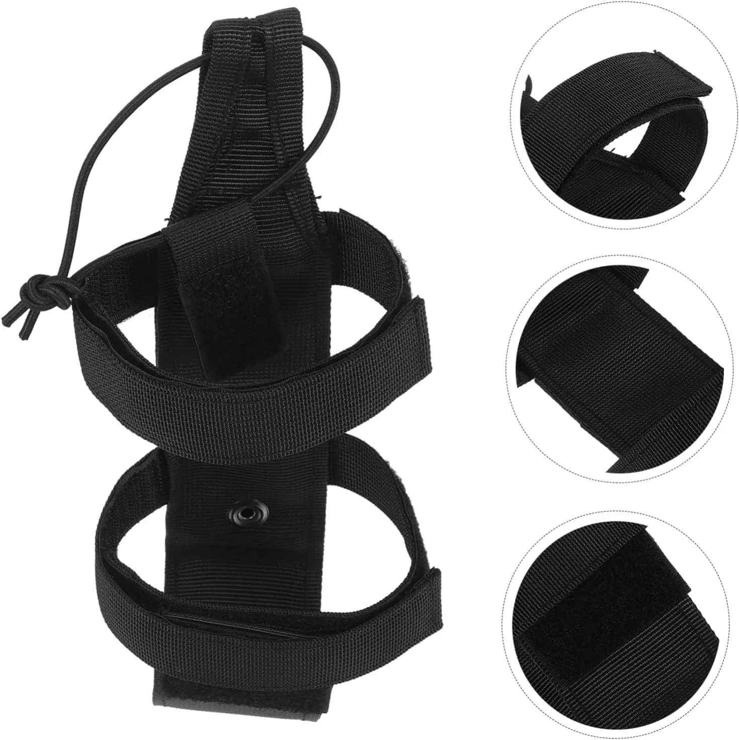 BESPORTBLE Protective Cover Bottle Water Buckle Sleeve Pouch Outdoor Supplies Camping Supplies Strap Black Nylon