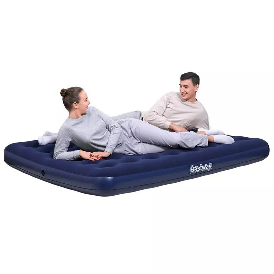 Bestway 2.03m x 1.52m x 22cm Air Mattress Queen Inflatable Air Bed Indoor/Outdoor Heavy Duty Durable Camping