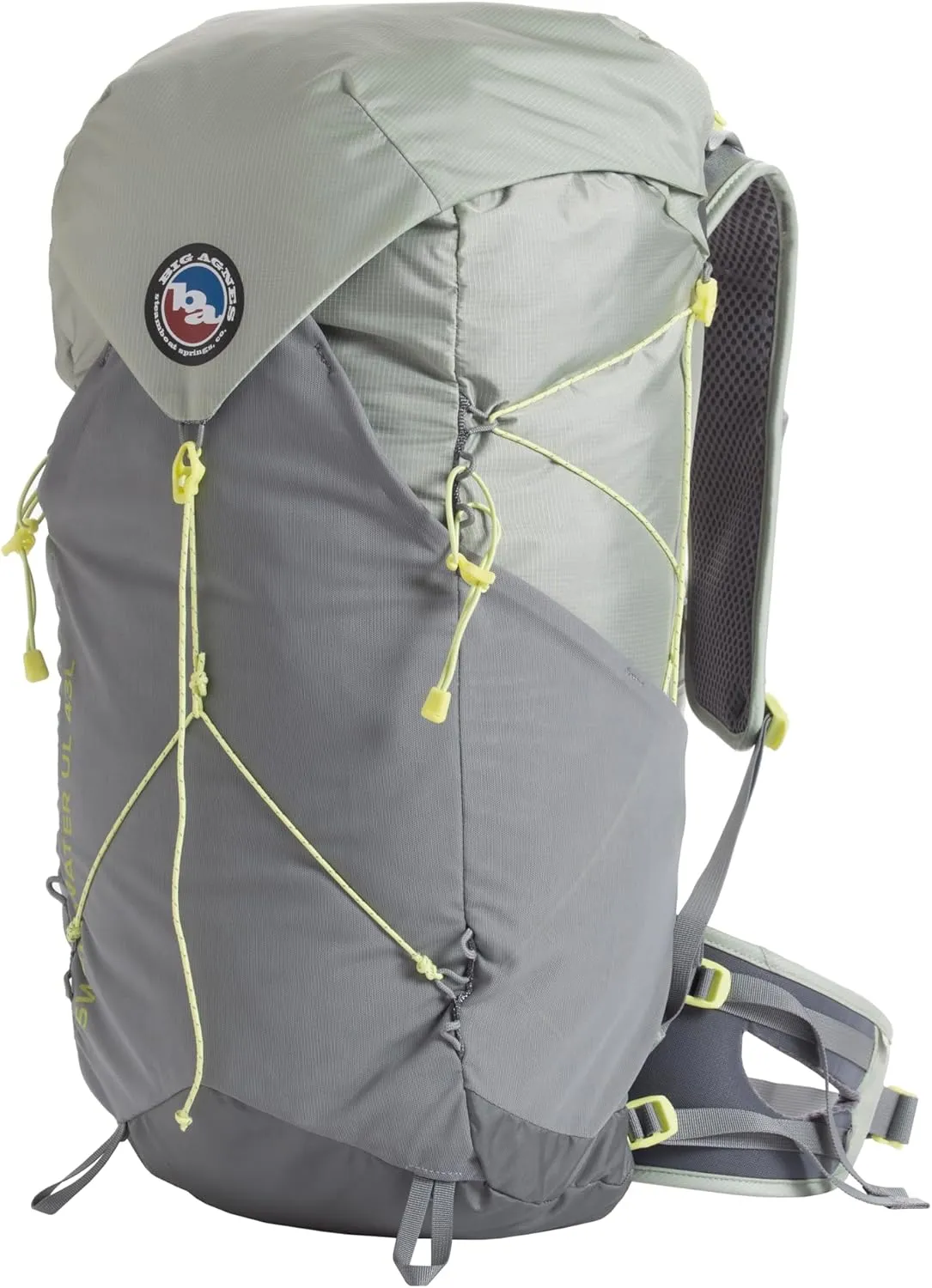 Big Agnes Adult Sweetwater Ultralight Backpack, 60 Liter, Mercury, Medium