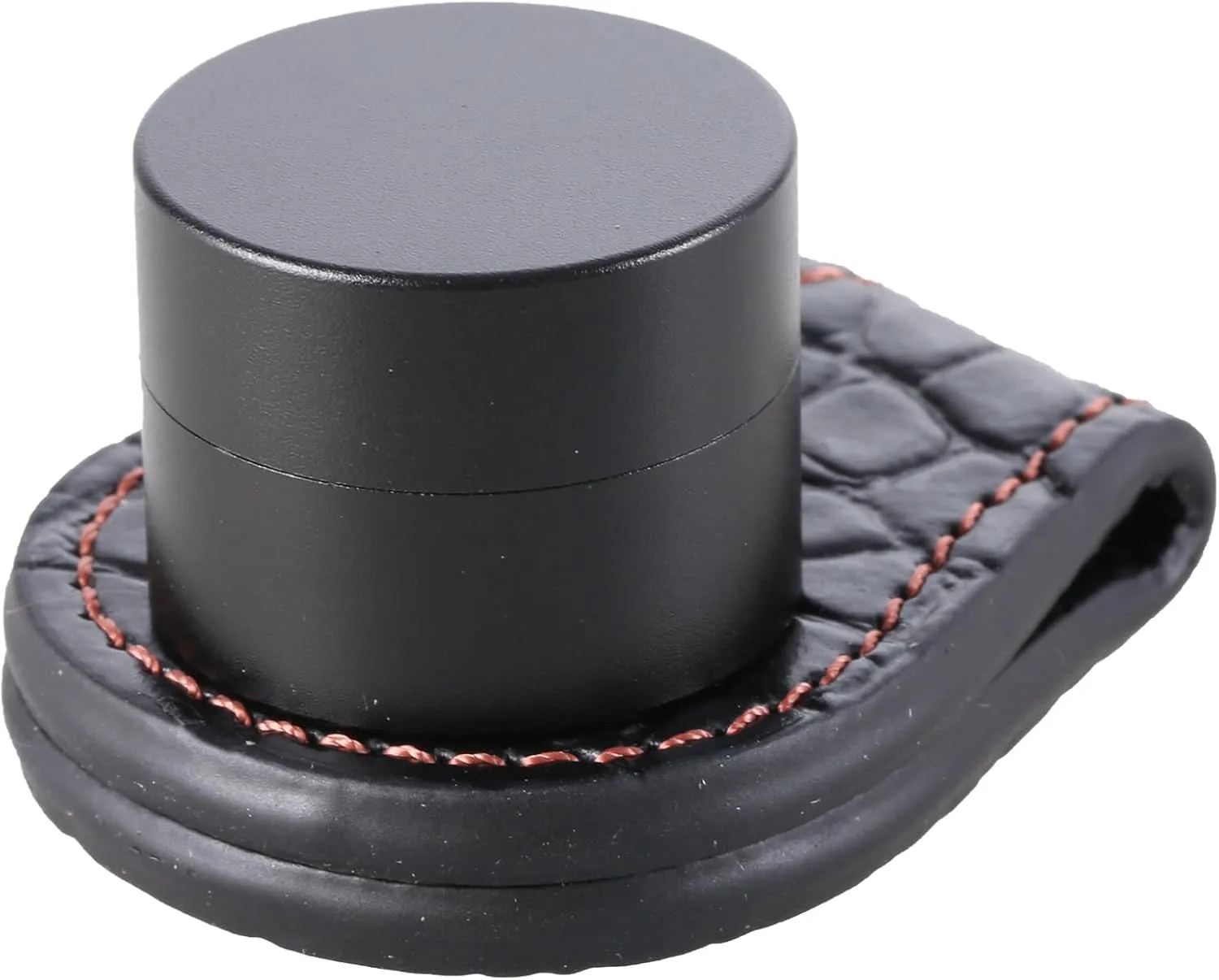 Billiards Snookers Leather Belt Clip Chalk Case Portable Leather Chalk Bag Chalk Clip for Billiards Game Easy to Use