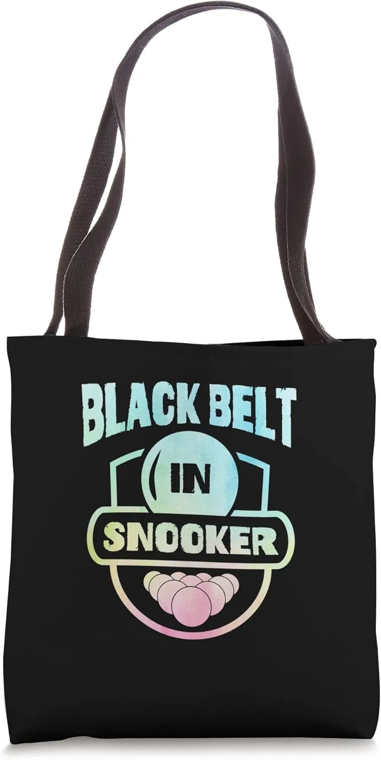 Black Belt In Snooker Billiards Player Pool Billiards Cue Tote Bag
