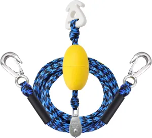 Boat Tow Rope with Stainless Steel, Ropes for Towable Tubes Jet Ski Accessories