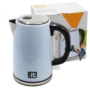 BOIL IT Blue 240V / 900W 1.7l Kettle Low Wattage Ideal for Camping Caravans Motorhomes