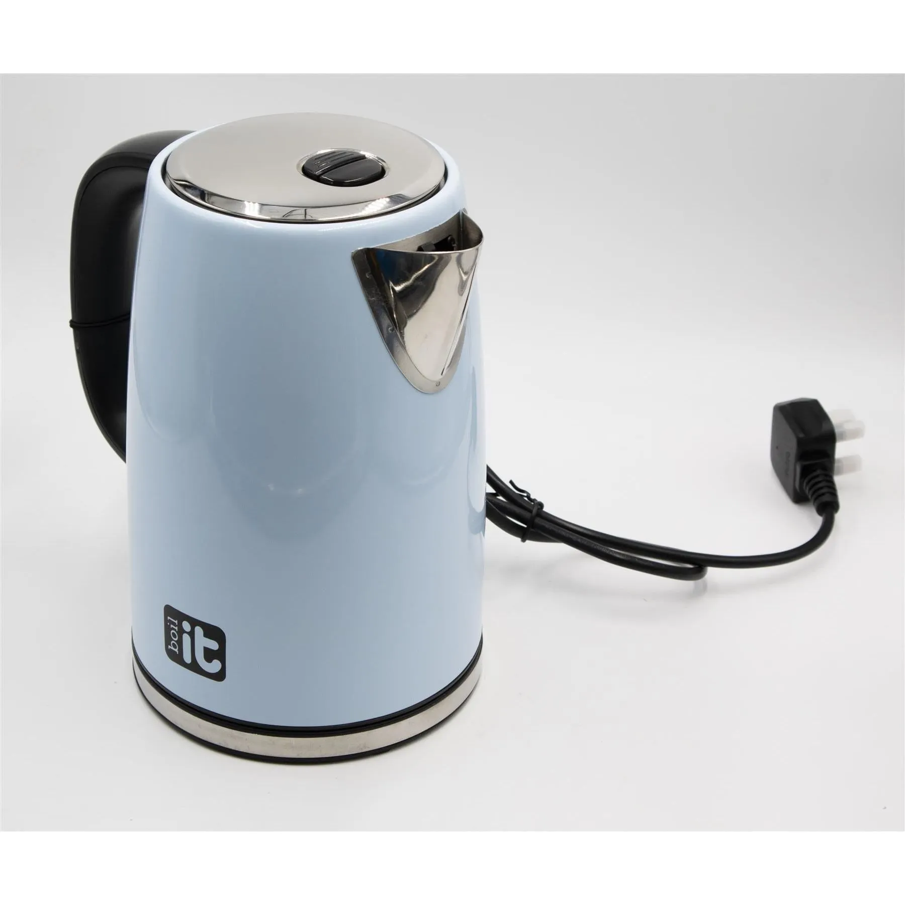 BOIL IT Blue 240V / 900W 1.7l Kettle Low Wattage Ideal for Camping Caravans Motorhomes