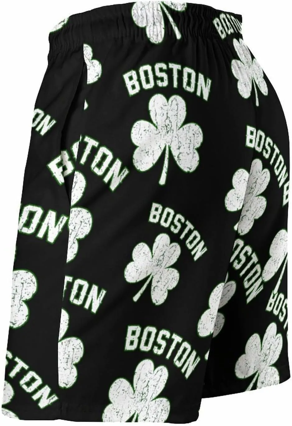 Boston Shamrocks Men's Swim Trunks Quick Dry Beach Shorts with Mesh Lining Pockets