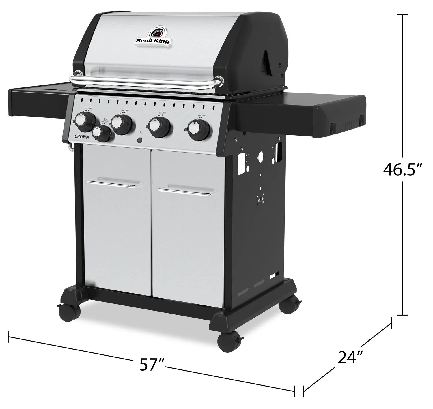 Broil King Crown™ S 440 40,000-BTU Propane Gas BBQ - 865364 | Barbecue à gaz propane de 40 000 BTU Broil King CrownMCde série S 440 - 865364 | 865364LP