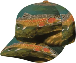 Brook Trout Fly Fishing Baseball Cap Adjustable Golf Dad Hat Sports Cap Outdoor for Running Workouts