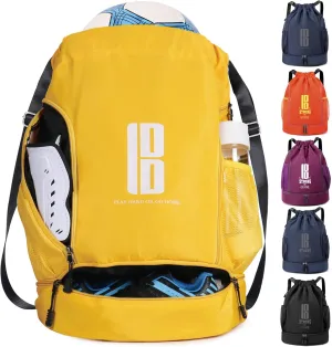 brooman Youth Soccer Bags Boys Girls Backpack for Soccer Basketball Volleyball & Football with Ball Compartment