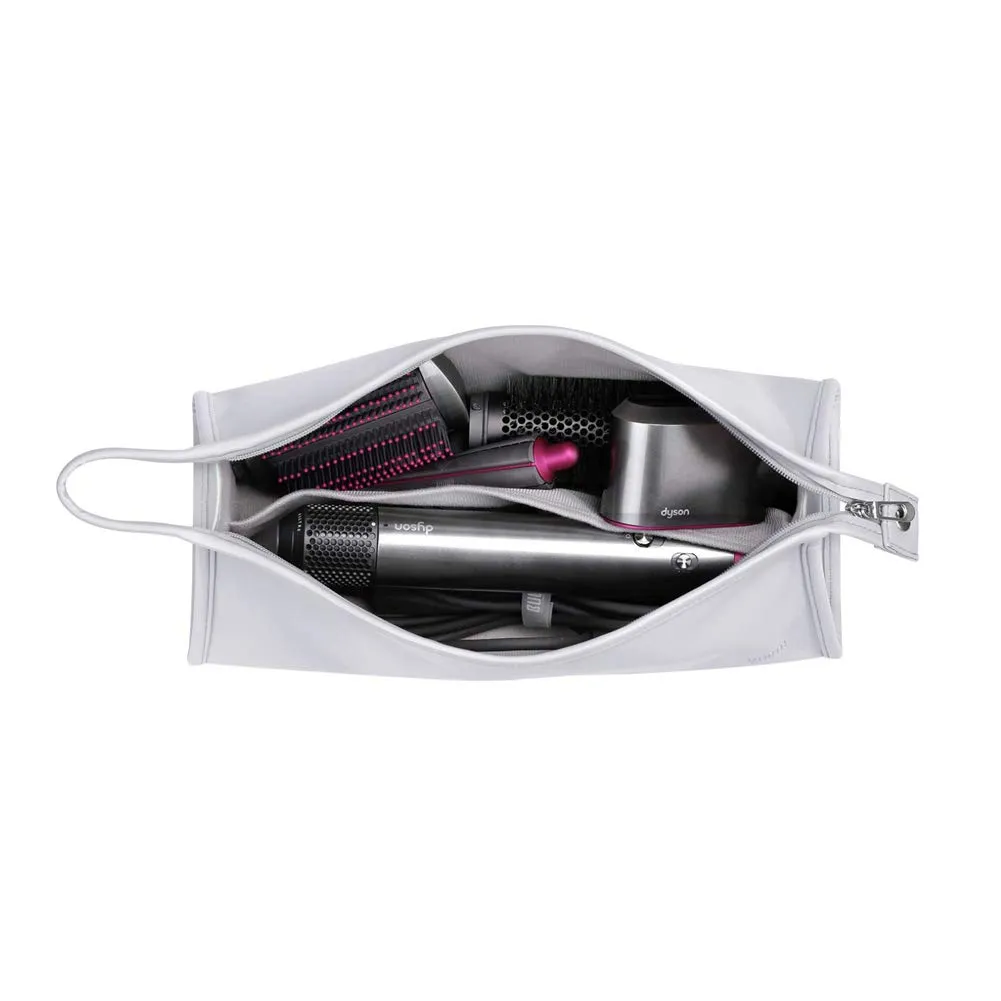 BUBM Travel Storage Bag Compatible with Dyson Airwrap Styler, Shark Flexstyle Air Styling & Drying System, Portable Carrying Case Organizer for Airwrap Styler and Attachments,Silver