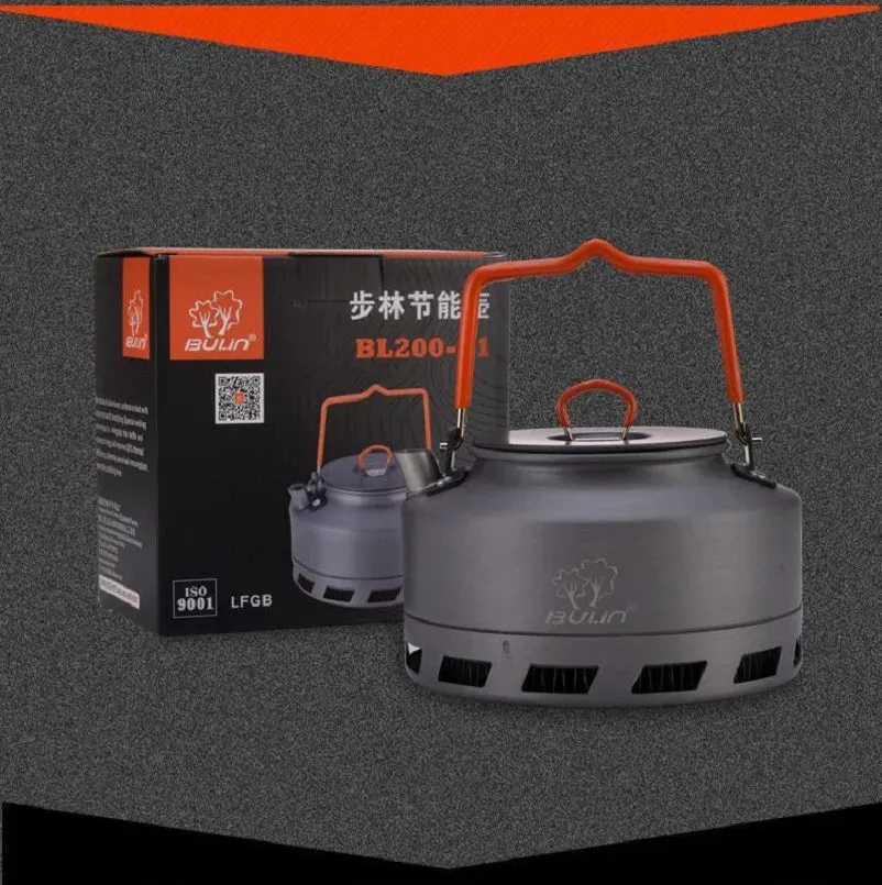 Bulin BL200 Stainless Steel Camping Kettle - Quick Heating, Portable, 1.1L or 1.6L