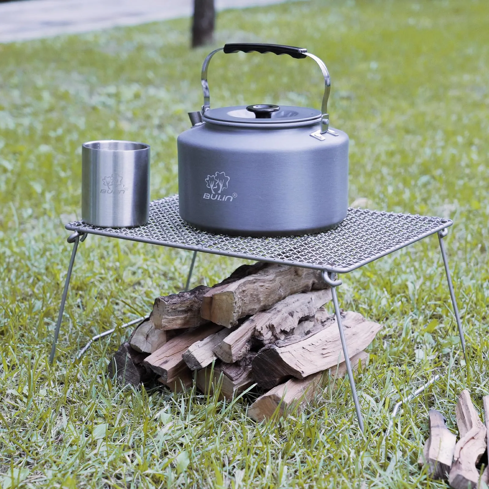 BUNLIN 2.2L Camping Kettle Set