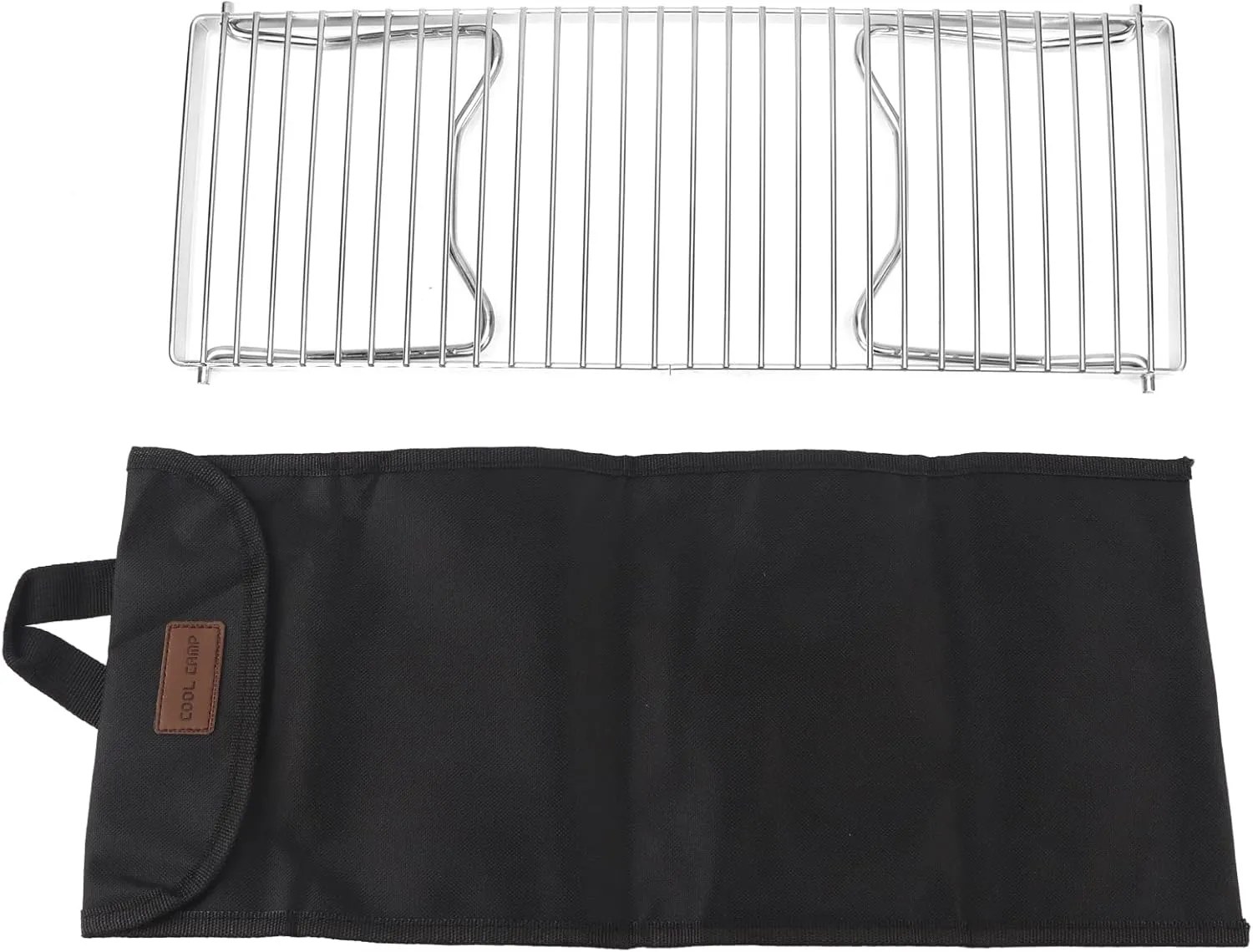 Campfire Grill Portable Stainless Steel Barbeque Cooking Rack Grate for Camping Picnic BBQ