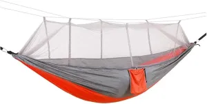 Camping Hammock Camping Hammock with Net Lightweight Double Hammock Portable Hammock for Indoor Outdoor Hiking Backpacking Travel Backyard Beach