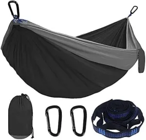 Camping Hammock Lightweight Double Hammock with Sling for Backpacking, Hiking, Beach Gardens