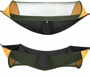 Camping Hammock with Mosquito Net 2 in 1 Hanging Hammock Lightweight Portable Swing Sleeping Hammock for Travel(Color:C)
