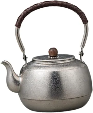 Camping Kettle Coffee Tea Pot Tableware with Lid Water Jug Portable Teapot Titanium Kettle Tea Kettle for Backpacking Outdoor