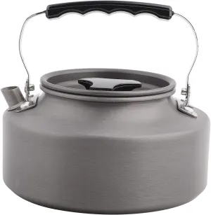 Camping Kettle, Portable 1.1l Aluminum Camping Coffee Pot Kettle Teapot Camping Tea Kettle Teapot for Camping Hiking Kitchen